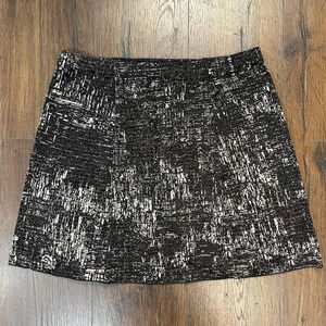 Nic+Zoe tweed skirt SZ MED